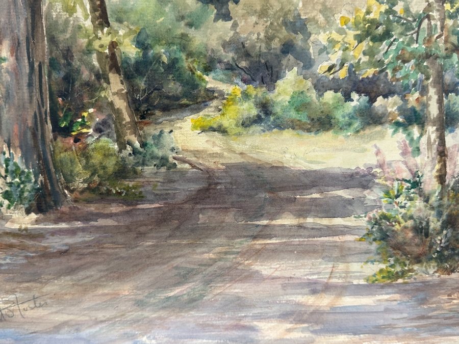 Willet Sudds Foster (1887-1937, American) Original Watercolor On Paper 21 X 15 Framed 29.5 X 23 [Photo 3]