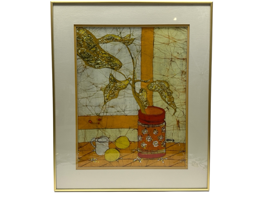 Katalin Ehling Still Life Batik 14 X 18 Framed 20 X 24 [Photo 2]
