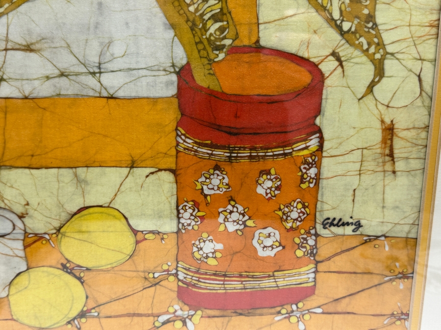 Katalin Ehling Still Life Batik 14 X 18 Framed 20 X 24 [Photo 4]