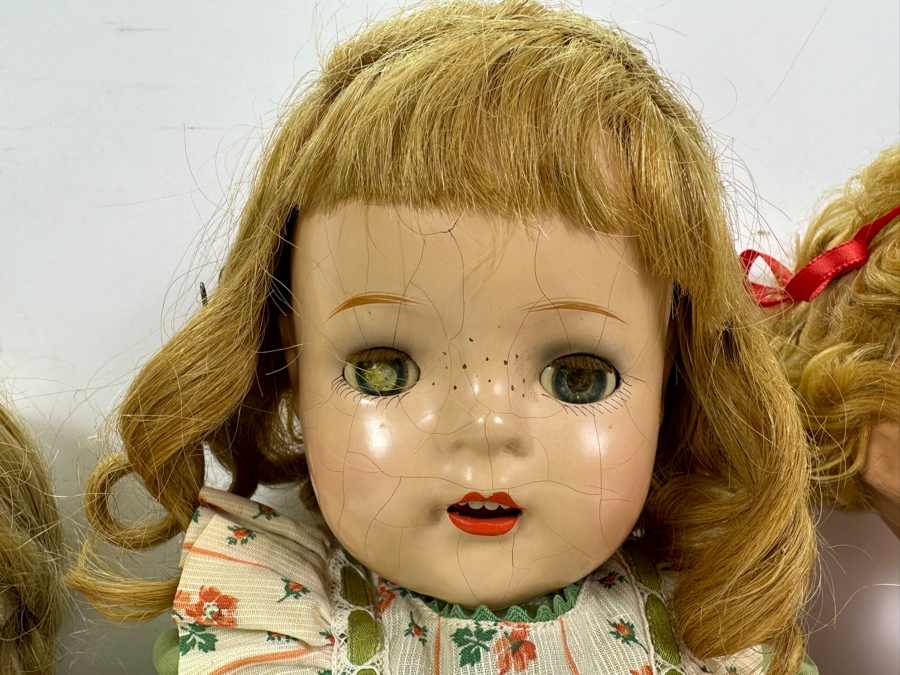 Vintage Dolls - Madame Alexander 'Flora McFlimsey' Madison Square  / Ideal Toy Co. Shirley Temple Doll with Mohair Wig and Tin Sleep Eyes [Photo 2]