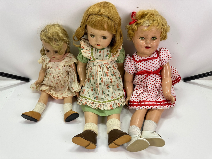 Vintage Dolls - Madame Alexander 'Flora McFlimsey' Madison Square  / Ideal Toy Co. Shirley Temple Doll with Mohair Wig and Tin Sleep Eyes [Photo 5]