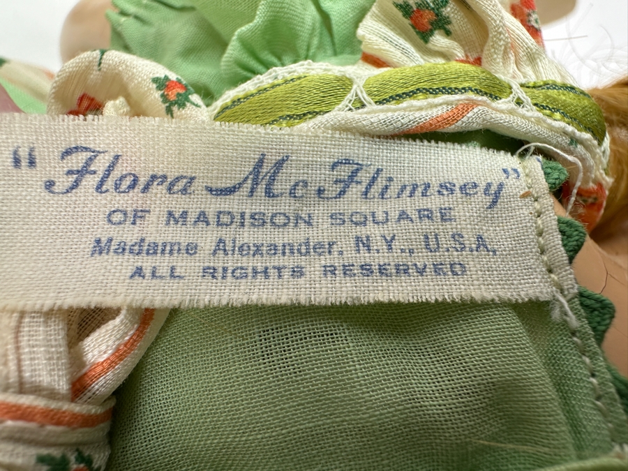 Vintage Dolls - Madame Alexander 'Flora McFlimsey' Madison Square  / Ideal Toy Co. Shirley Temple Doll with Mohair Wig and Tin Sleep Eyes [Photo 6]