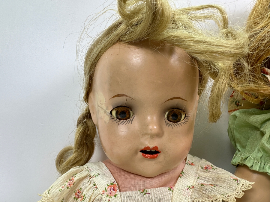 Vintage Dolls - Madame Alexander 'Flora McFlimsey' Madison Square  / Ideal Toy Co. Shirley Temple Doll with Mohair Wig and Tin Sleep Eyes [Photo 3]