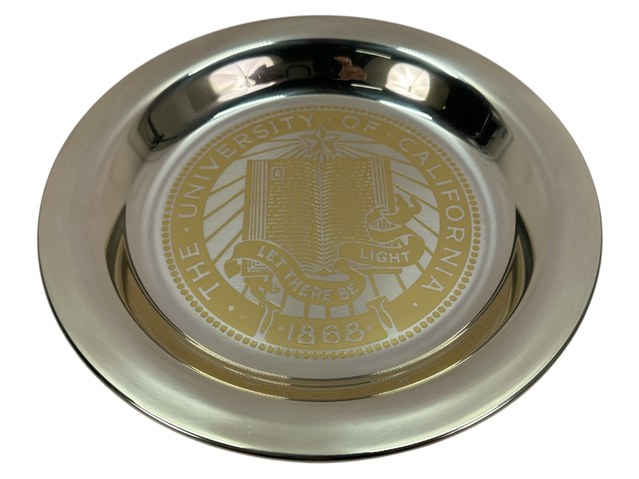 Sterling Silver With 24k Gold The University of California Alumni Plate Limited Edition University Seal 384 184.5g [Photo 2]