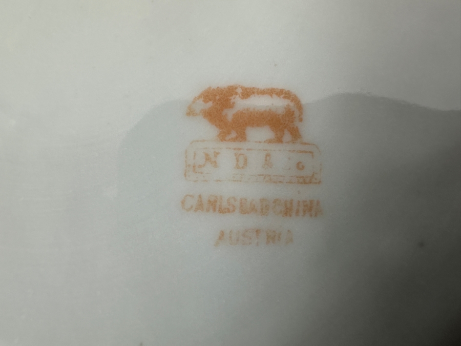 Carlsbad China Austrian Bowl 10'W x 2.5'H [Photo 6]