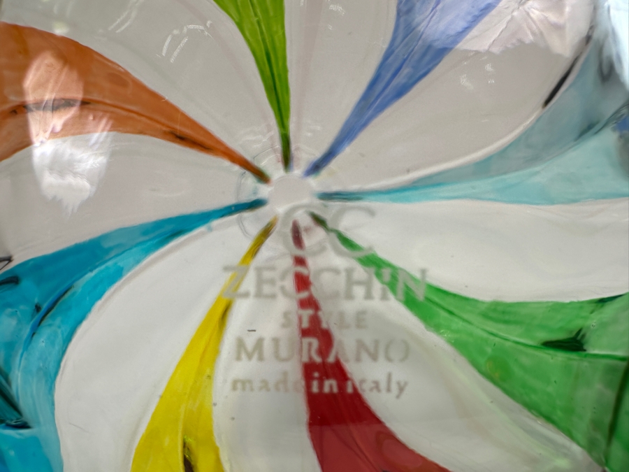 Zecchin Murano Crystal Rainbow Swirl Decanter 12.5'H [Photo 7]