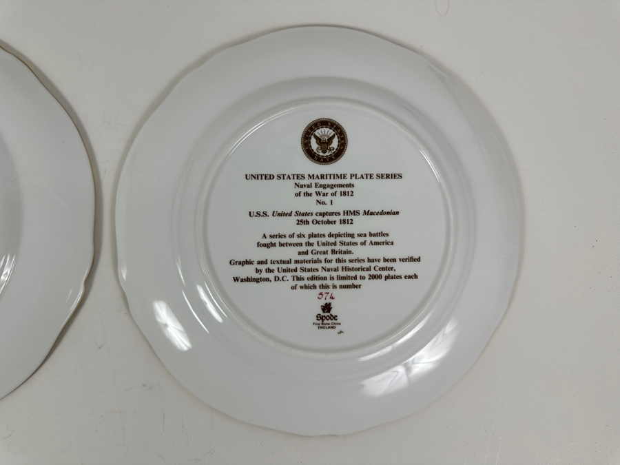 United States Maritime Plate Series Naval Engagements of the War of 1812 No. 1 and Naval Engagements of the War of 1812 No. 5 [Photo 5]