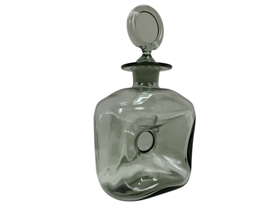 Vintage Holmegaard Smoked Glass Decanter 8'H [Photo 2]