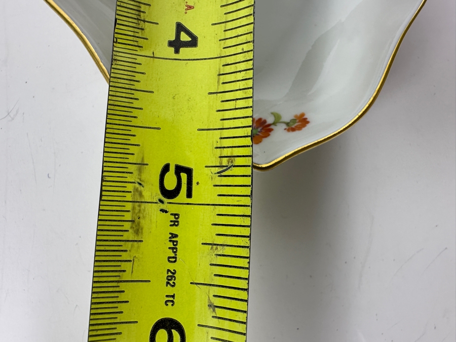 Meissen (Germany) Hand Painted Porcelain Plates with Gold Rim 6'W, 5'W x 3.75'D [Photo 9]