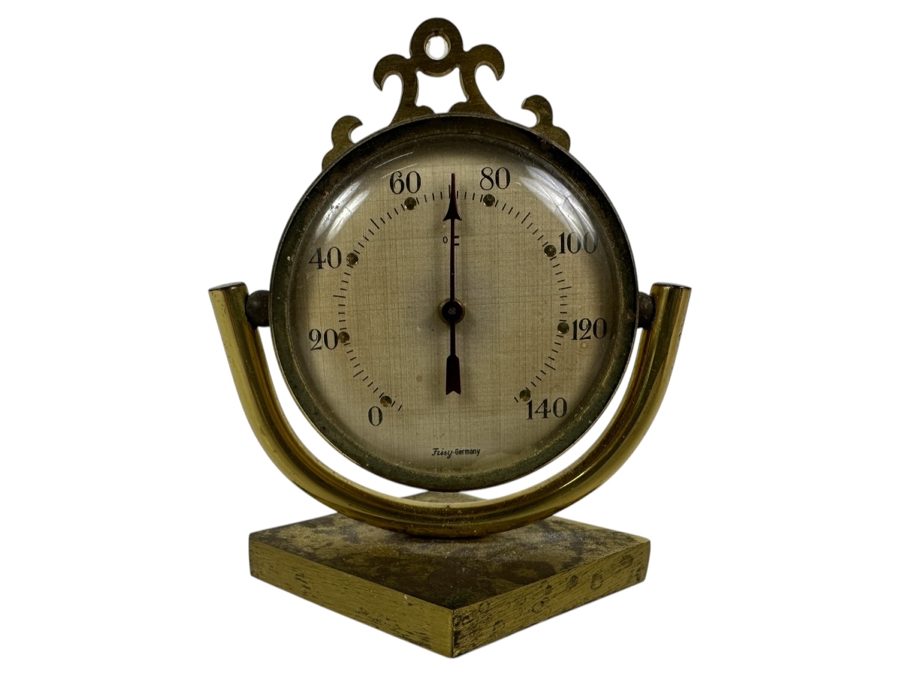 Vintage Frisy (Germany) Hygrometer / Thermometer 3.5'H