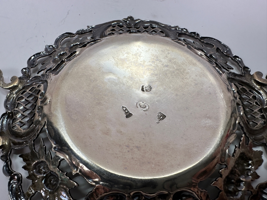 Antique Dutch Hallmarked 83.3% Silver Dish / Tray 78.8g [Photo 8]