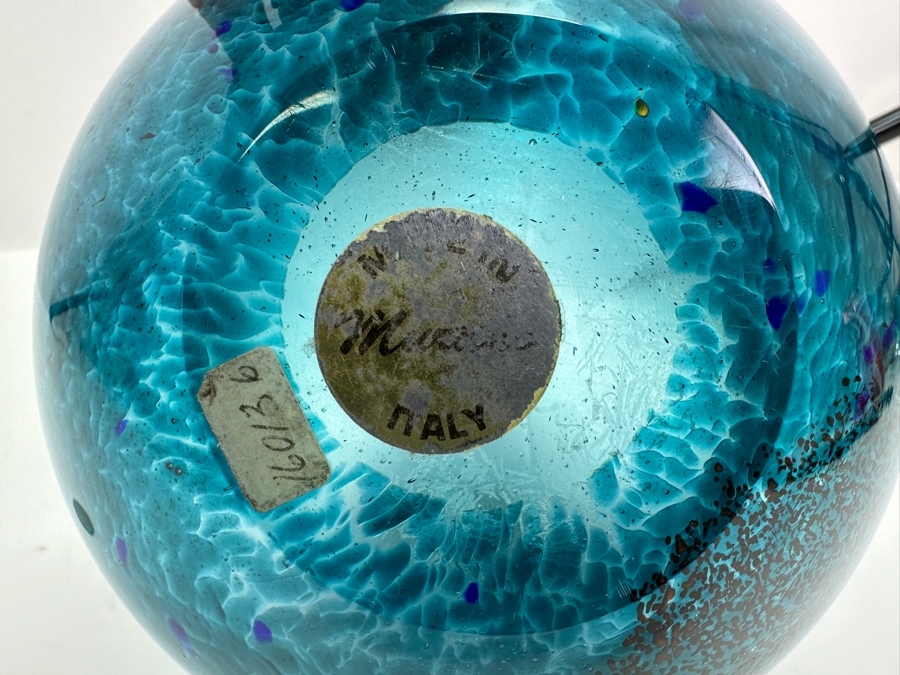 Murano Italian Art Glass Apple Artist Signed Bonetti 6W X 8.5H [Photo 6]
