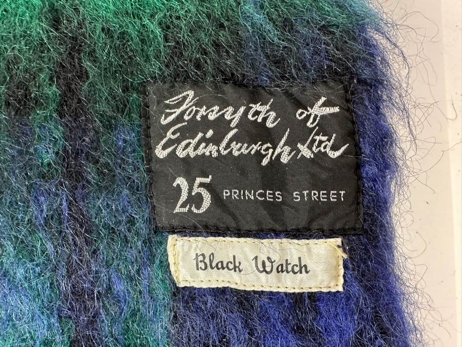 Forsyth Of Edinburgh Ltd Black Watch Wool Throw Blanket 72 X 46 [Photo 2]