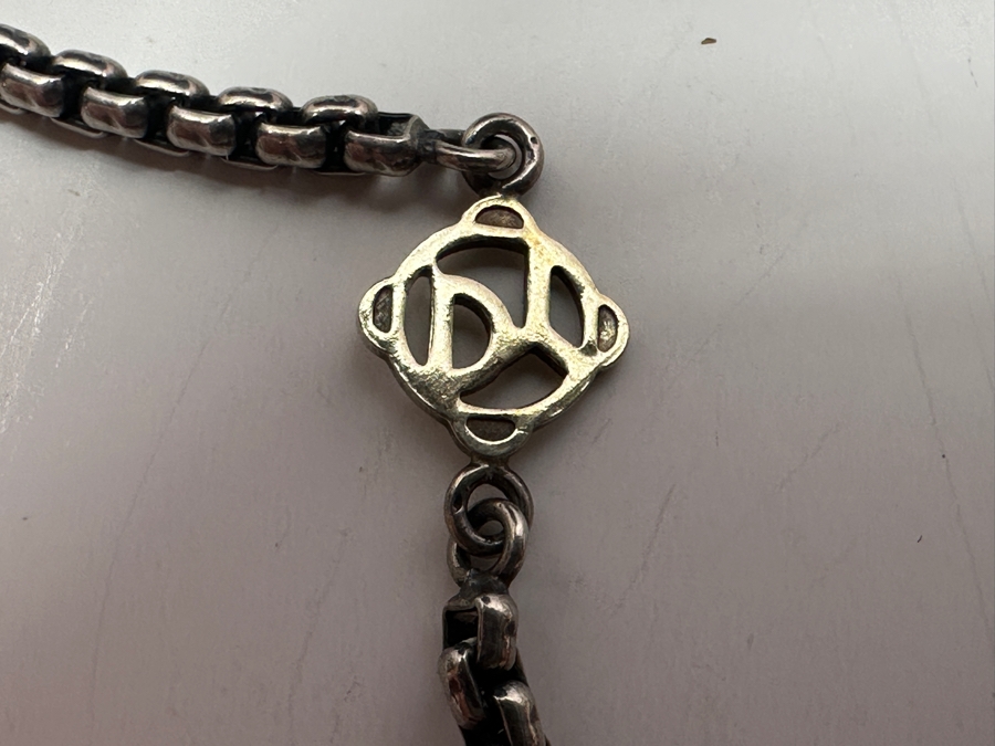 31' Sterling Silver And 14K Gold Necklace with Pearls 23.1g [Photo 3]