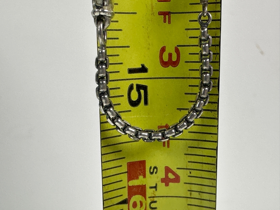 31' Sterling Silver And 14K Gold Necklace with Pearls 23.1g [Photo 6]