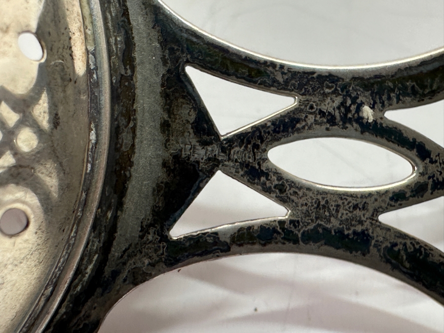 Antique Sterling Silver Tea Strainer 18.2g [Photo 5]