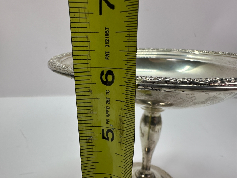 Weighted Sterling Silver Compote Dish 7'W x 6'H [Photo 9]