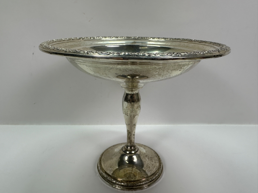 Weighted Sterling Silver Compote Dish 7'W x 6'H [Photo 3]