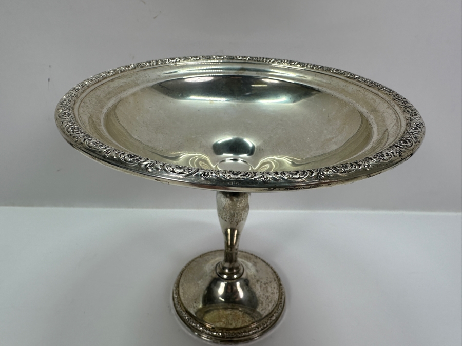 Weighted Sterling Silver Compote Dish 7'W x 6'H [Photo 2]