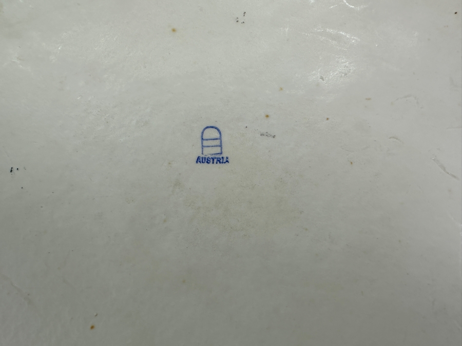 Royal Vienna Serving Plate, Coffee Pot (Coffee Pot Has Been Repaired - See Photos) and 5 Cups and Saucers 17'W 10'H, 5'W [Photo 34]