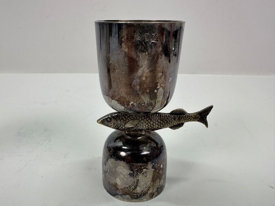 P.H.V. & Co Double Cocktail Jigger and Double Fish Jigger in Silverplate [Photo 8]
