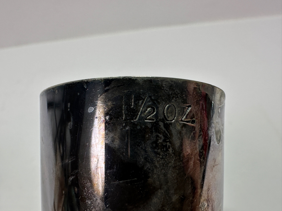 P.H.V. & Co Double Cocktail Jigger and Double Fish Jigger in Silverplate [Photo 9]