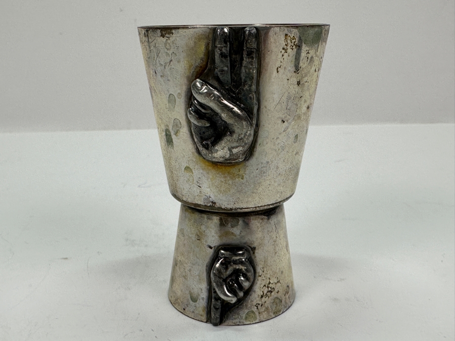 P.H.V. & Co Double Cocktail Jigger and Double Fish Jigger in Silverplate [Photo 12]