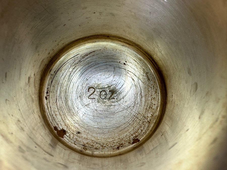 P.H.V. & Co Double Cocktail Jigger and Double Fish Jigger in Silverplate [Photo 14]