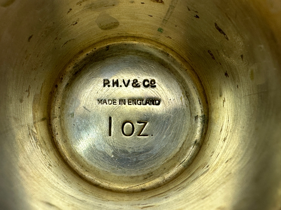 P.H.V. & Co Double Cocktail Jigger and Double Fish Jigger in Silverplate [Photo 15]