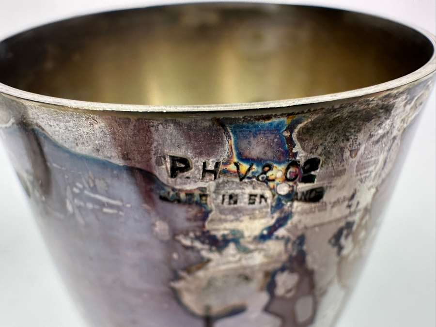 P.H.V. & Co Double Cocktail Jigger and Double Fish Jigger in Silverplate [Photo 6]