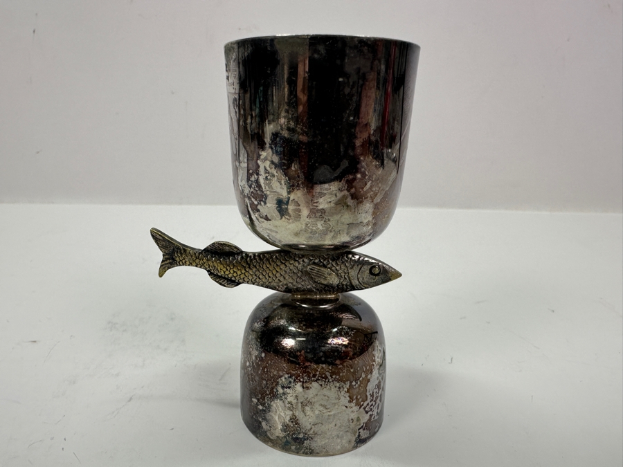 P.H.V. & Co Double Cocktail Jigger and Double Fish Jigger in Silverplate [Photo 16]