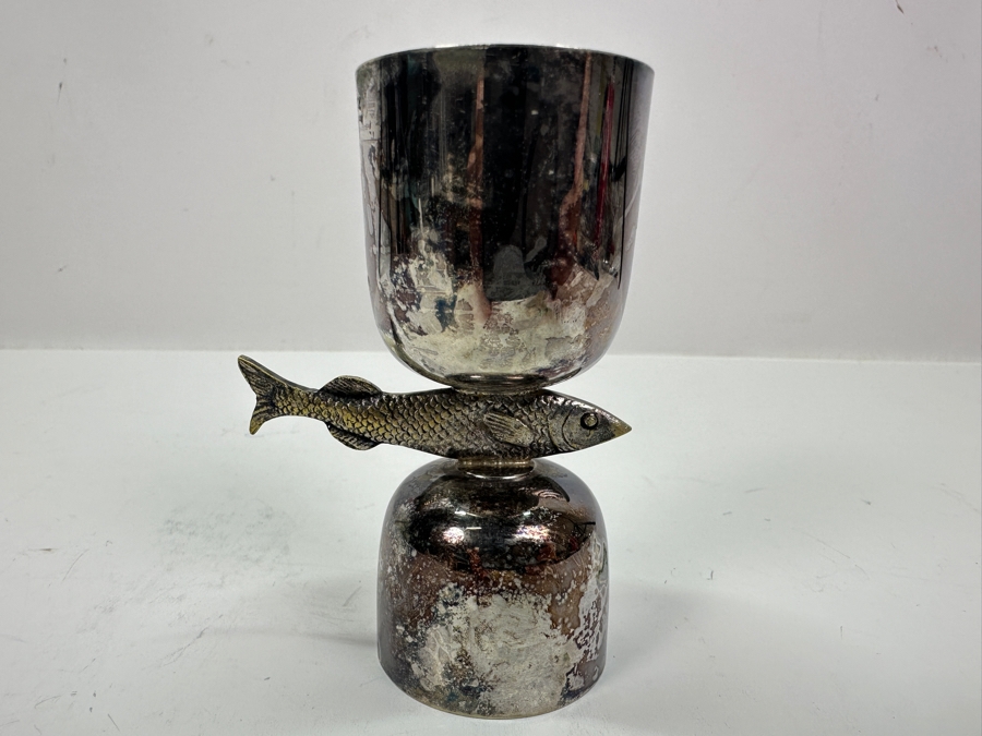 P.H.V. & Co Double Cocktail Jigger and Double Fish Jigger in Silverplate [Photo 17]