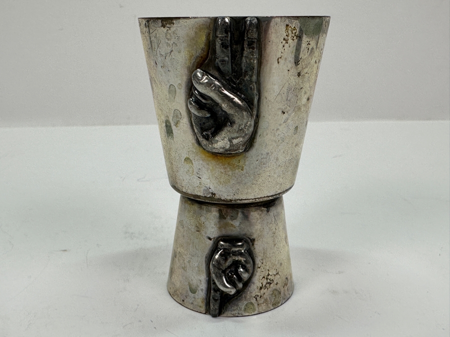 P.H.V. & Co Double Cocktail Jigger and Double Fish Jigger in Silverplate [Photo 13]