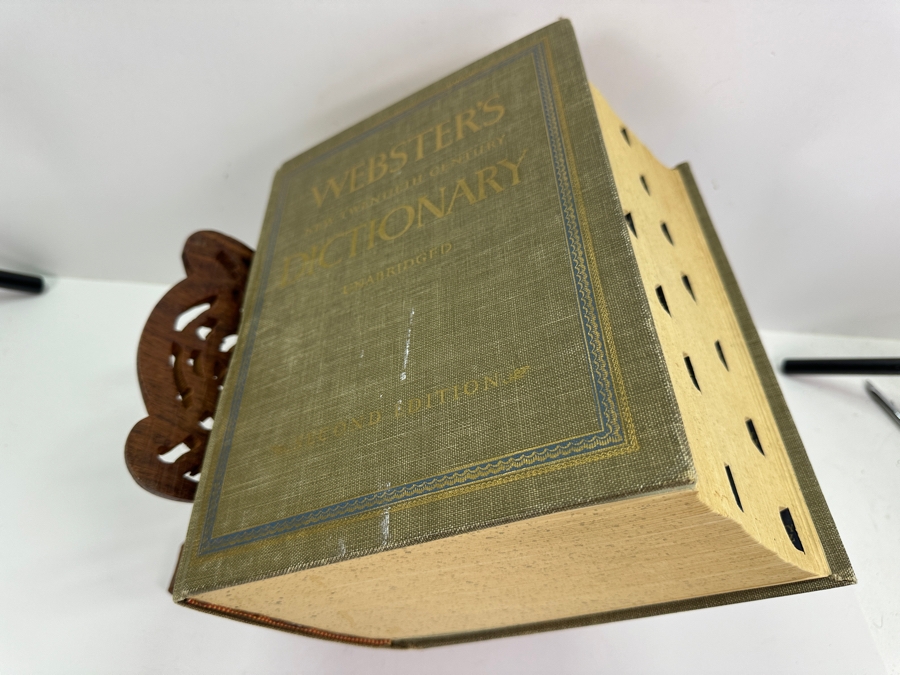 Webster's New Twentieth Century Dictionary Unabridged Second Edition with Wooden Stand [Photo 3]