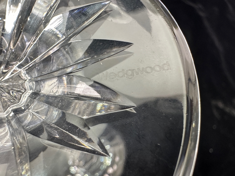 Set of (8) Old Galway Water/Wine Glasses with Star Cut Foot 8.25'H [Photo 7]