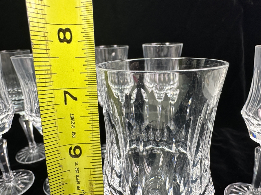 Set of (8) Old Galway Wine / Water Goblets with Star Cut Foot 7.25'H [Photo 7]