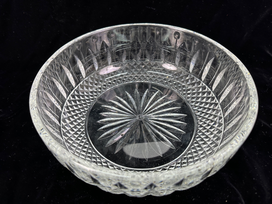 French Saint Louis Tommy Crystal Bowl 9'W x 3.25'H [Photo 4]