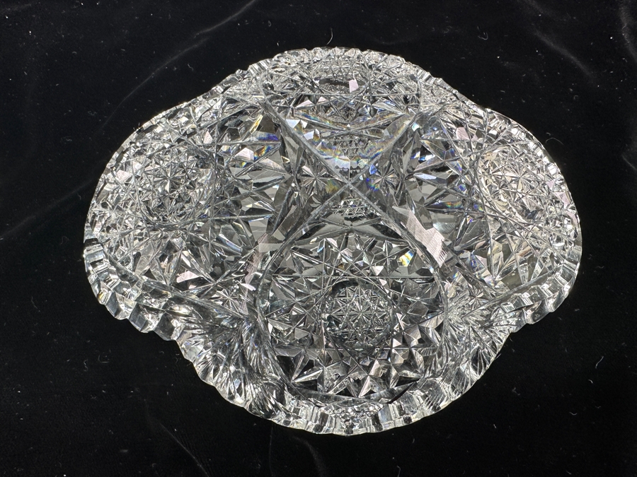 Set of (3) American Brilliant Cut Glass Dishes 11'W, 7'W, 5'W [Photo 7]