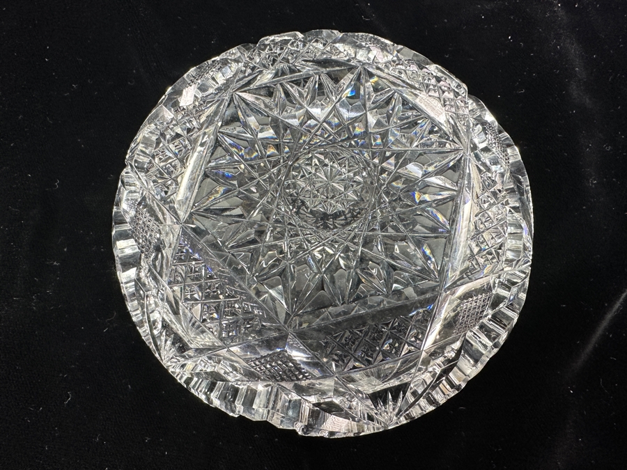 Set of (3) American Brilliant Cut Glass Dishes 11'W, 7'W, 5'W [Photo 6]