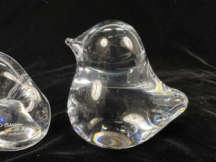 (3) Daum France Crystal Signed Animal Figurines 3-4'H [Photo 4]