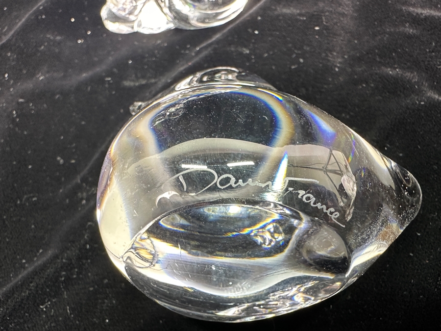 (3) Daum France Crystal Signed Animal Figurines 3-4'H [Photo 8]