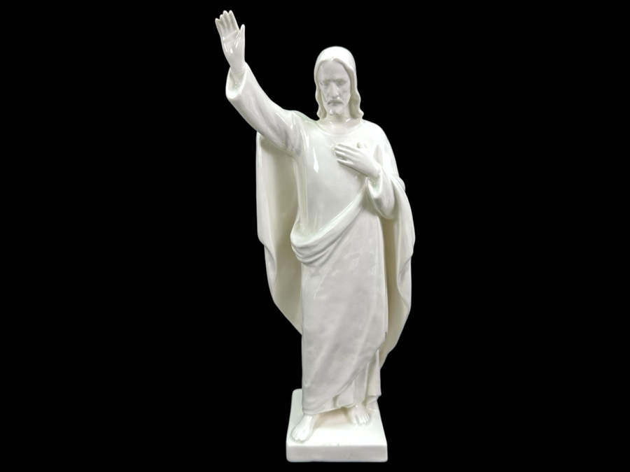 German Porcelain Figurine of Jesus 12'H [Photo 1]
