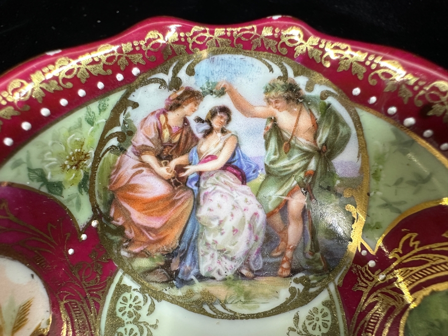 Antique Saxe Royal Vienna Style Demitasse Cup and Saucer [Photo 4]