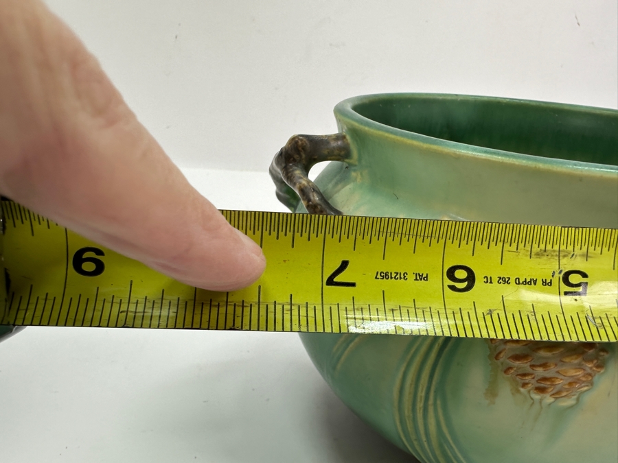 Roseville Pottery Pinecone Jardiniere 7.5'W x 5'H [Photo 8]