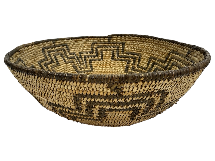 Vintage Native American Pima Basket 10.75W X 3.75H [Photo 2]