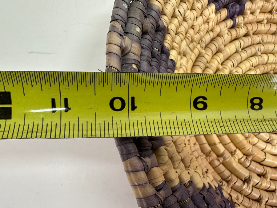 Vintage Native American Hopi Coil Basket 10.25W X 2.5H [Photo 8]