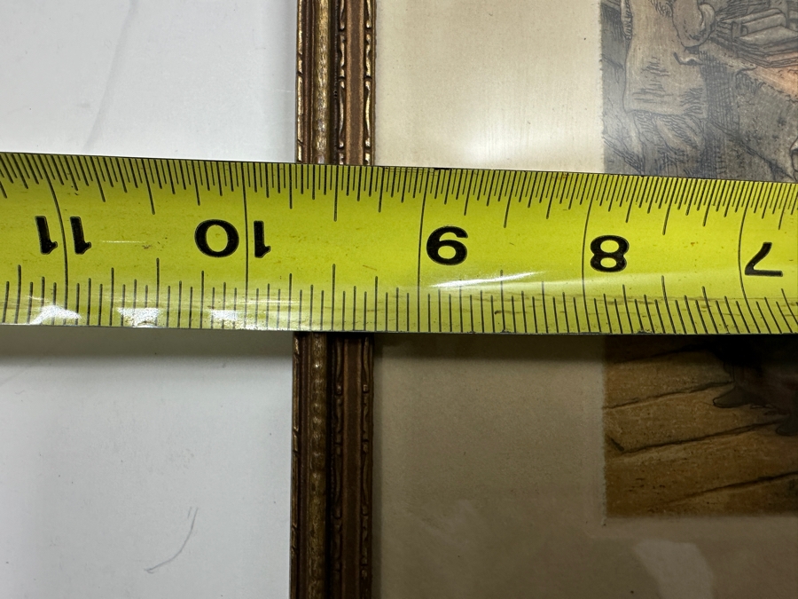 Hand Signed Victor Valery (1870-1930) 'Tournelle Walk Facing Notre Dame' Color Etching 6 X 8 Framed 9.5 X 12.5 [Photo 10]