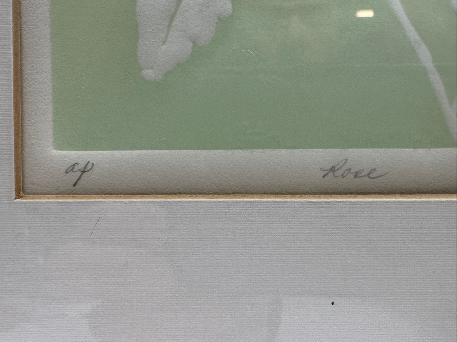 Pair Of Peggy Fleming Floral Prints 6.5 X 5.5 Framed 8.5 X 10.5 [Photo 8]