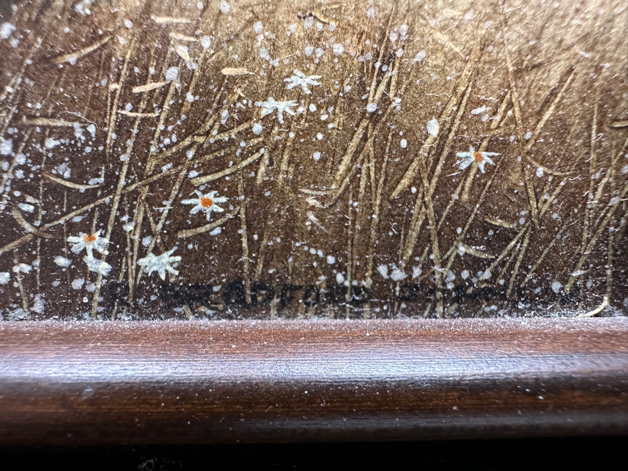 R. Bradford Johnson Original Acrylic Painting 1978 Titled 'Horton's' 10 X 6 Framed 14.5 X 11 [Photo 5]