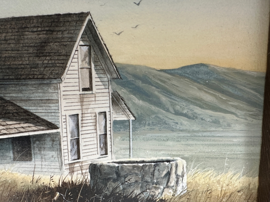 R. Bradford Johnson Original Acrylic Painting 1978 Titled 'Horton's' 10 X 6 Framed 14.5 X 11 [Photo 9]